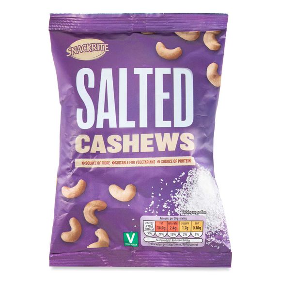 Snackrite Salted Cashew Nuts 150g