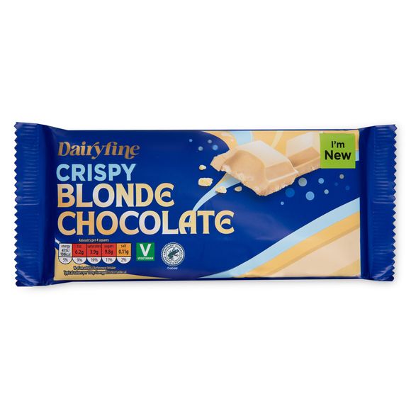 Dairyfine Crispy Blonde Chocolate 160g