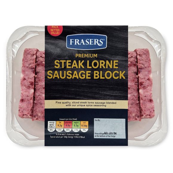 Frasers Premium Steak Lorne Sausage Block 700g