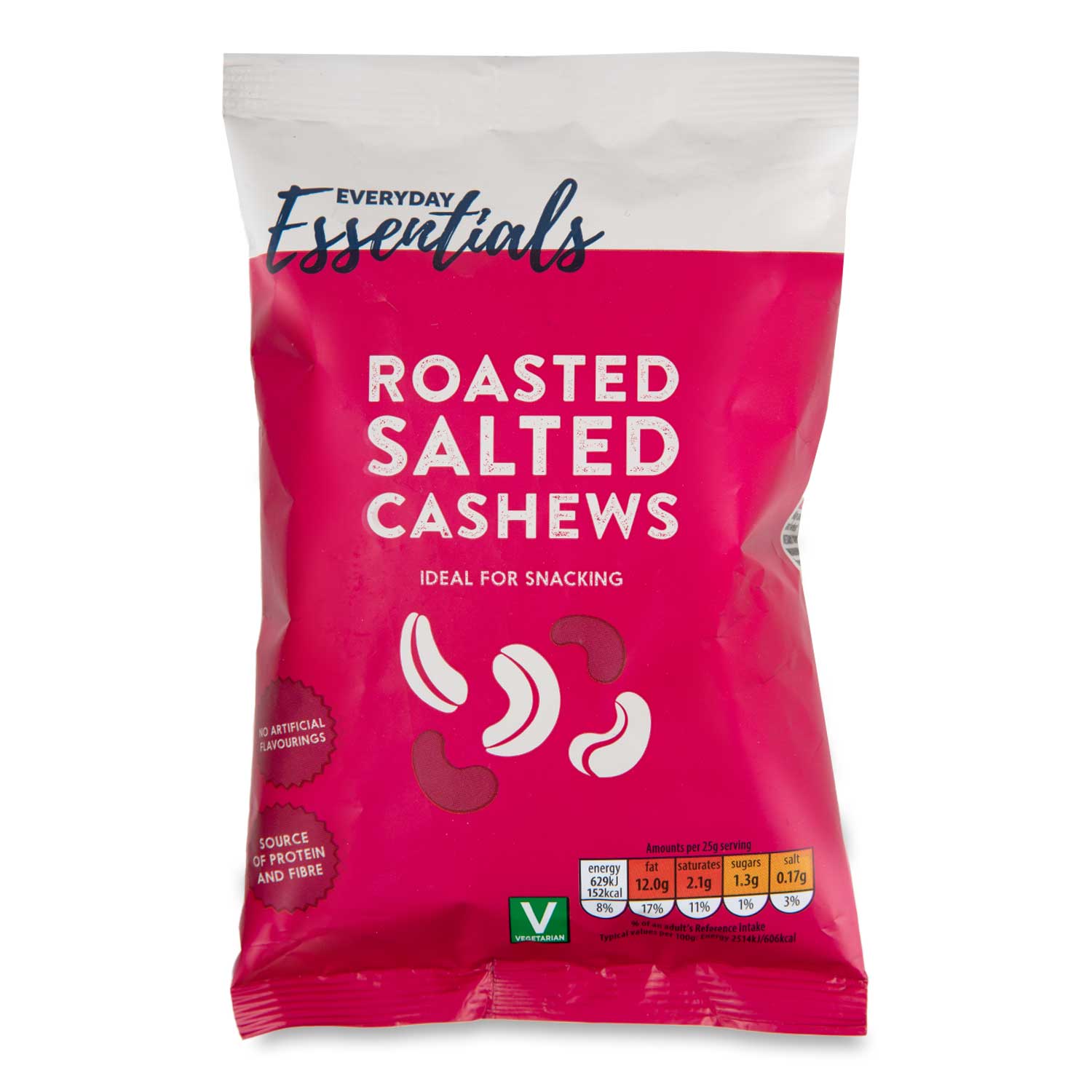 Everyday Essentials Roasted & Salted Cashew Nuts 125g