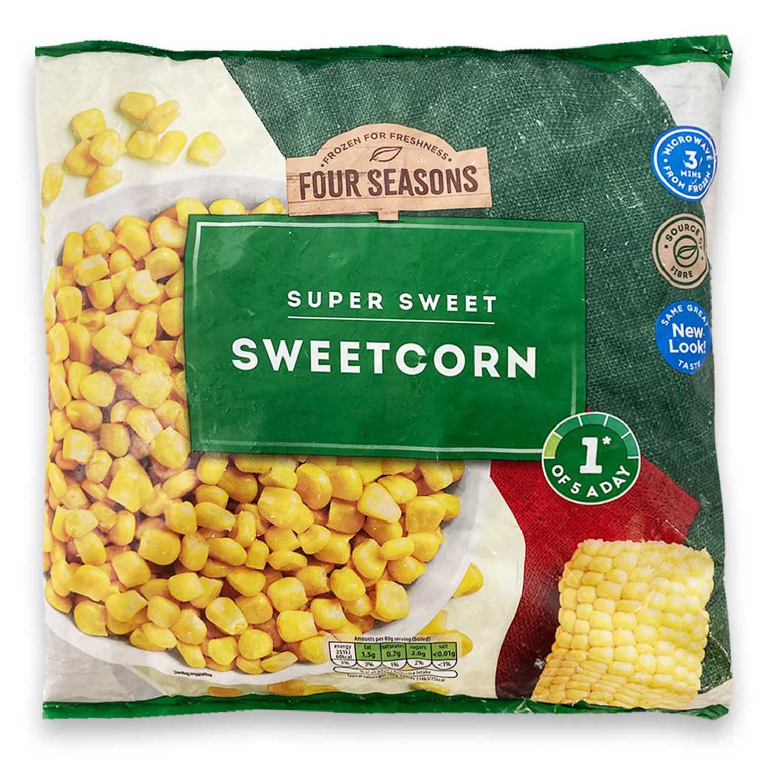 Four Seasons Super Sweet Sweetcorn 1kg