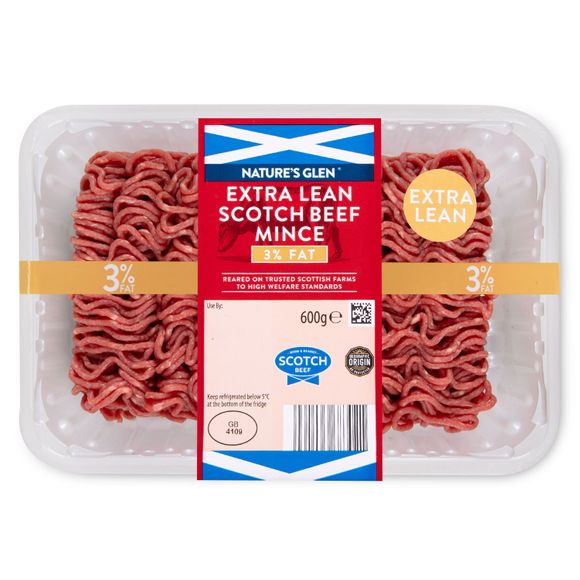 Nature's Glen Extra Lean Scotch Beef Mince 600g