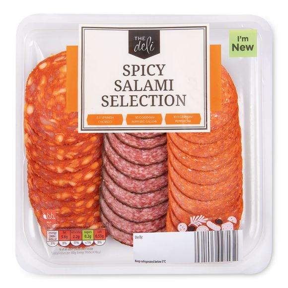 The Deli Spicy Salami Selection 120g