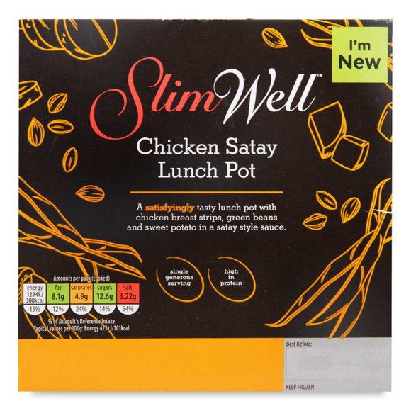 Slimwell Chicken Satay Lunch Pot 350g