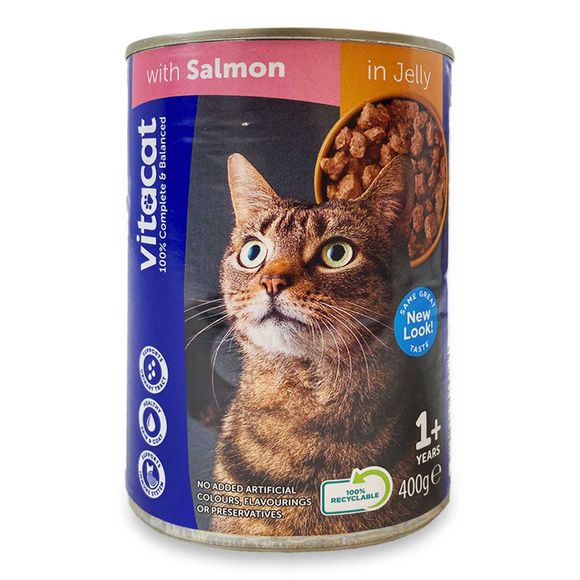 Vitacat Cat Food With Salmon In Jelly 400g