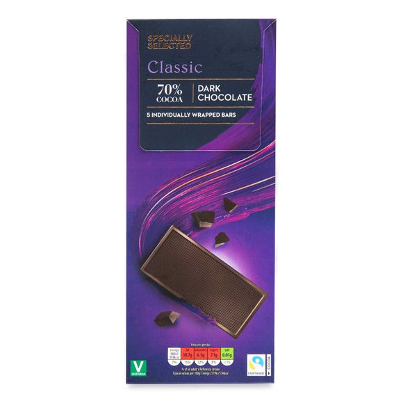 Specially Selected Cocoa Dark Chocolate 5x25g