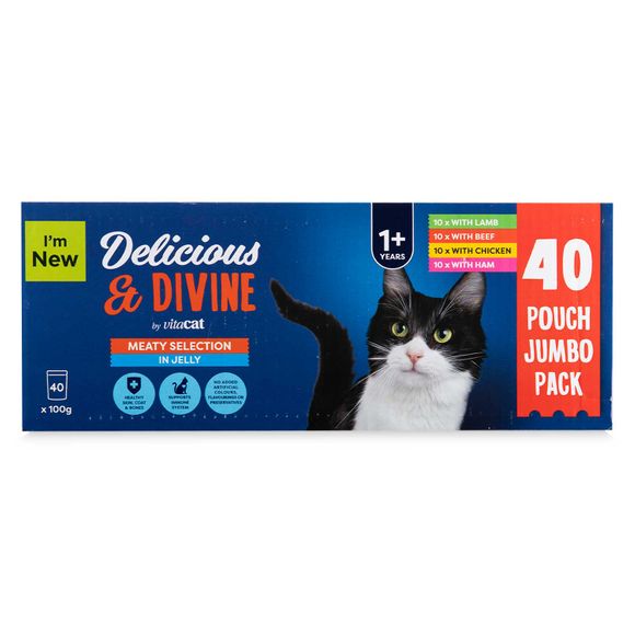 Vitacat Fish Selection In Jelly Senior Cat Food 40x100g