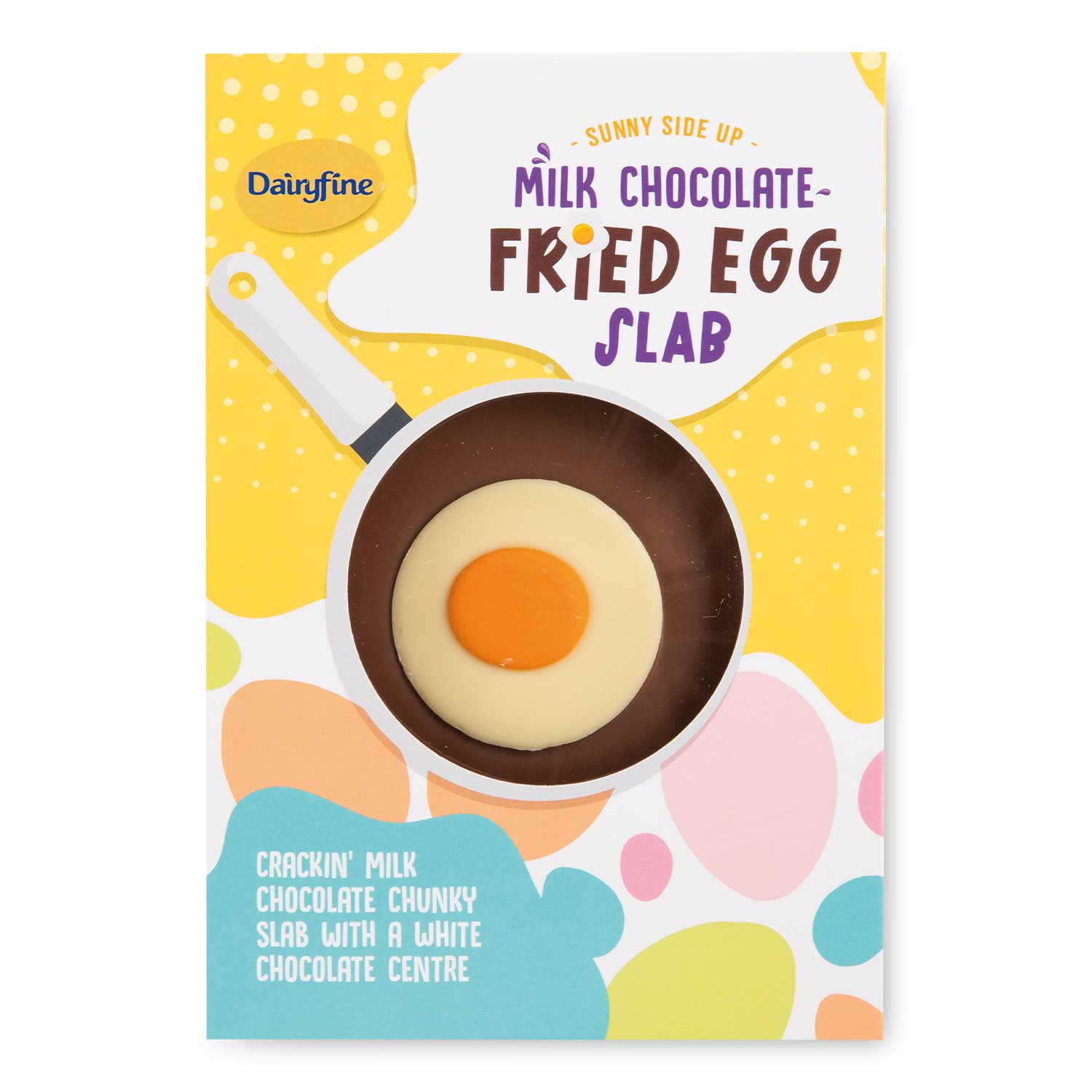 Dairyfine Milk Chocolate Fried Egg Slab 130g