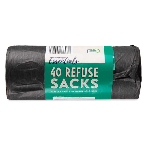 Everyday Essentials Refuse Sacks 40 Pack/70l