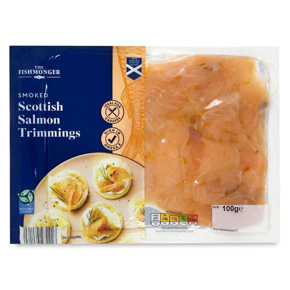 The Fishmonger Scottish Smoked Salmon Trimmings 100g