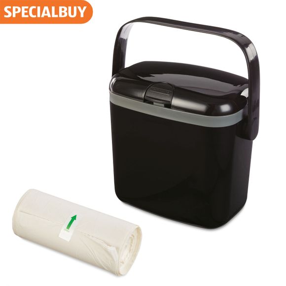 Easy Home Black Compost Caddy