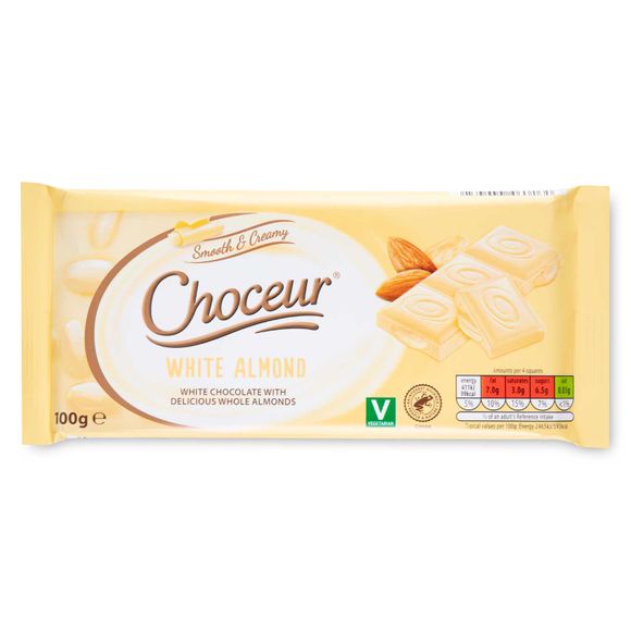 Choceur White Almond Chocolate 100g