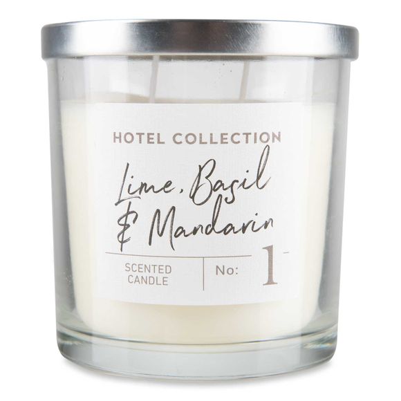 Hotel Collection Lime, Basil & Mandarin Scented Candle 335g