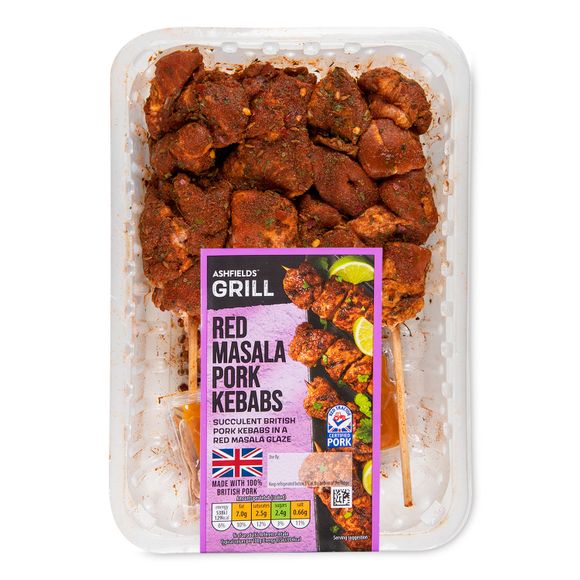 Ashfields Grill Red Masala Pork Kebabs 390g