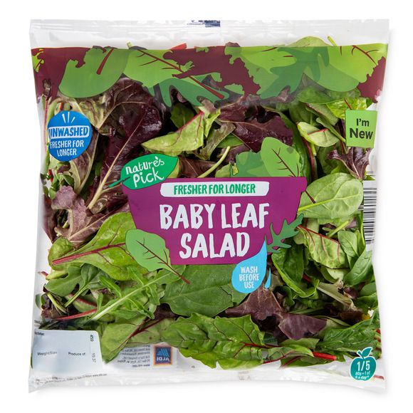 Nature's Pick Unwashed Babyleaf Salad 90g