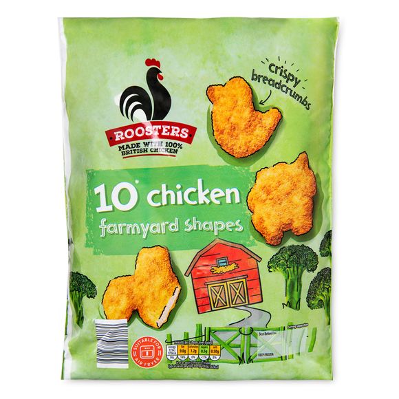 Roosters Chicken Farmyard Shapes 350g/10 Pack