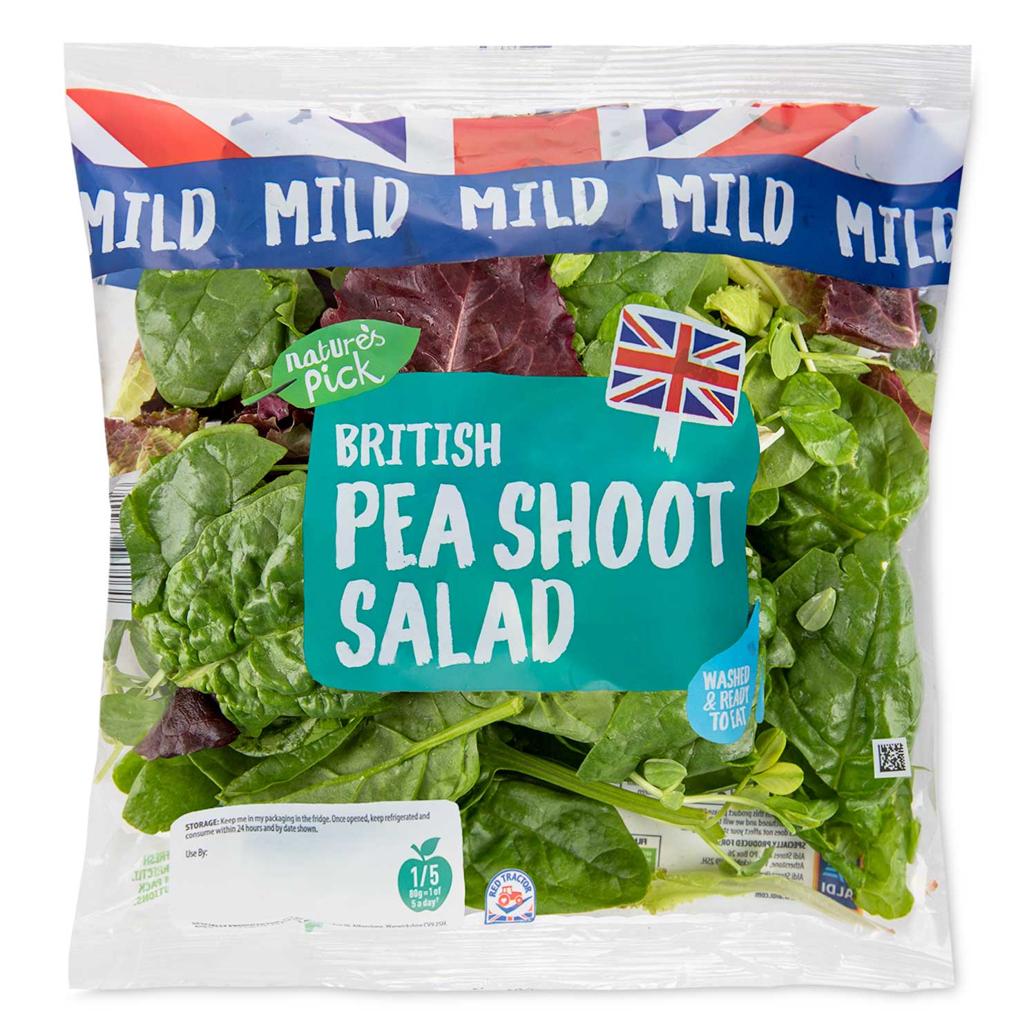 Nature's Pick British Pea Shoot Salad 80g