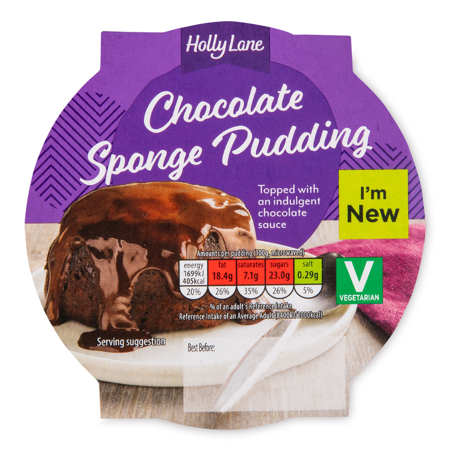 Holly Lane Chocolate Sponge Pudding 100g