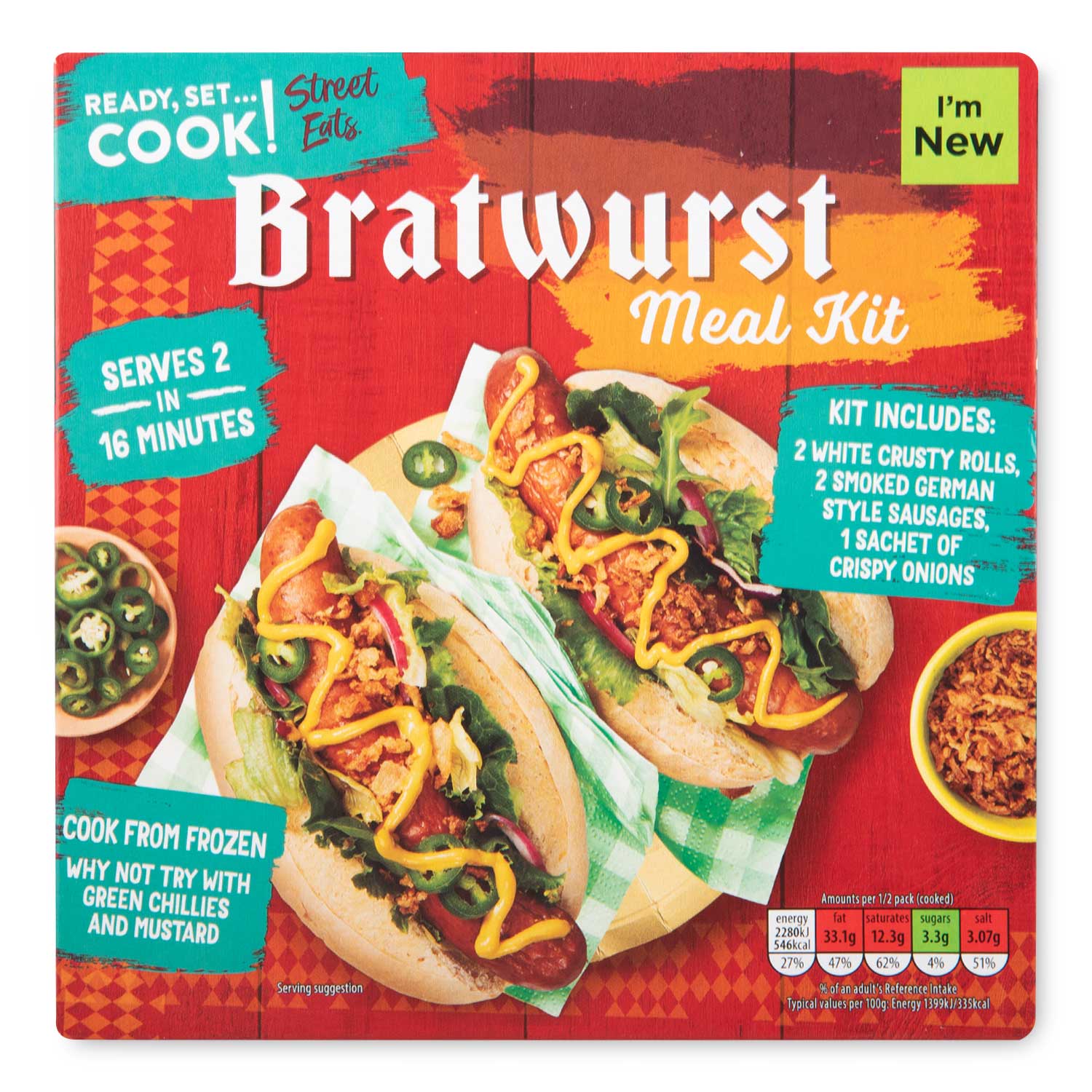 Ready, Set…Cook! Bratwurst Meal Kit 370g