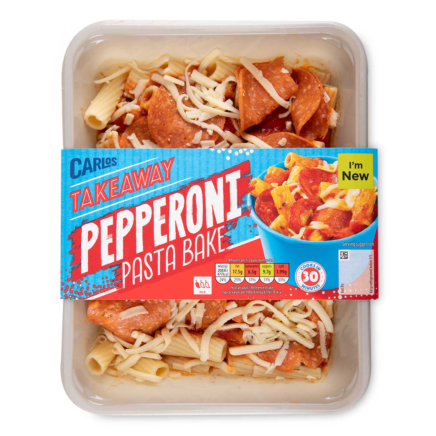 Carlos Takeaway Pepperoni Pasta Bake 600g