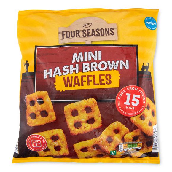 Four Seasons Mini Hash Brown Waffles 454g