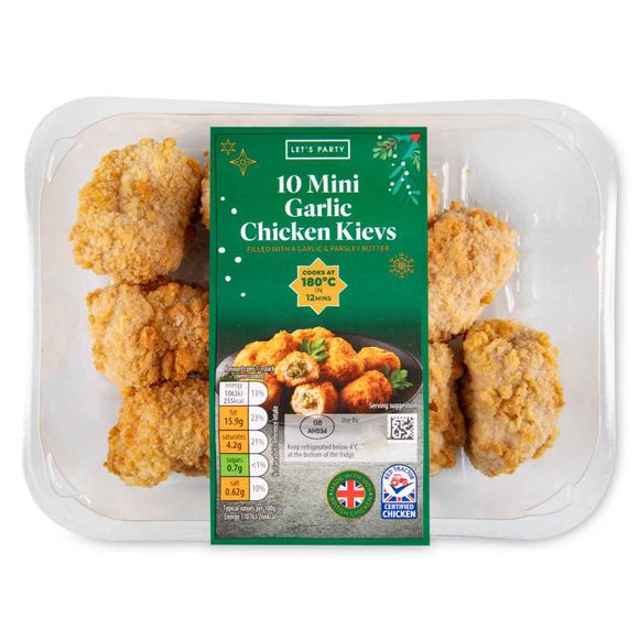 Let's Party Mini Garlic Kievs 300g/10 Pack