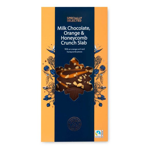 Specially Selected Milk Chocolate Orange & Honeycomb Crunch Slab 100g