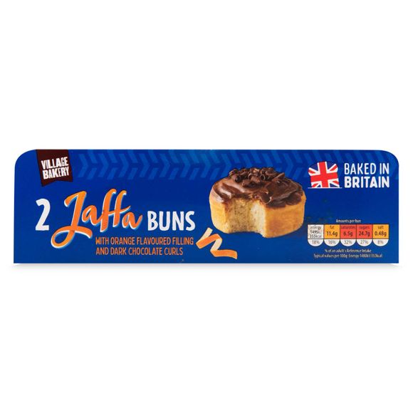 Village Bakery Jaffa Buns 202g/2 Pack