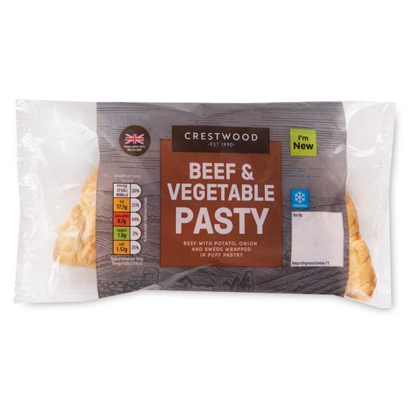 Crestwood Beef & Vegetable Pasty 200g