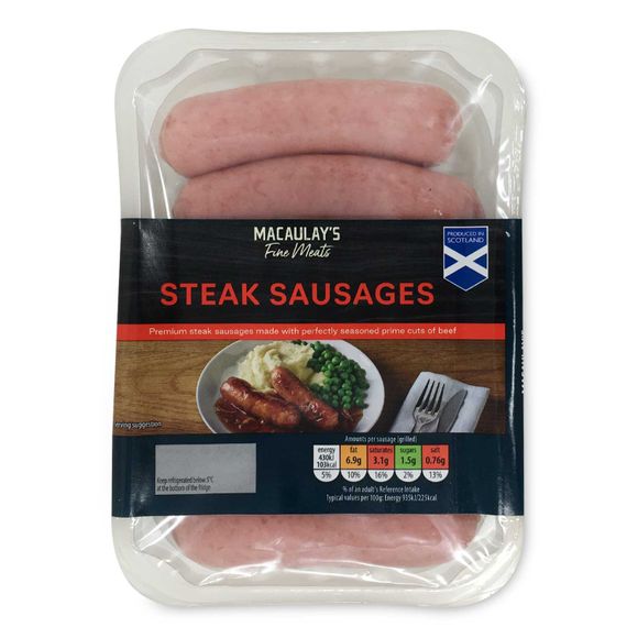 Macaulay's Steak Sausages 300g