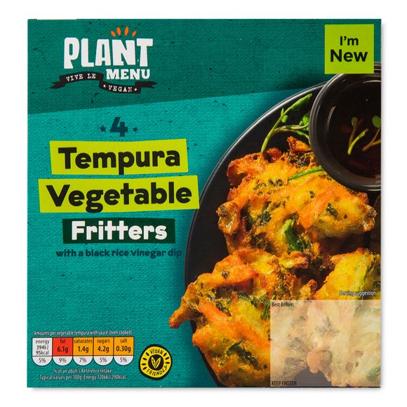 Plant Menu Vegetable Tempura Fritters 150g/4 Pack