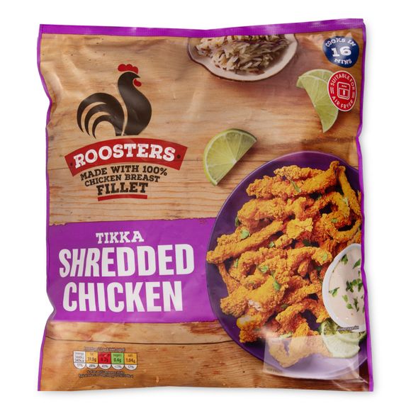 Roosters Shredded Chicken Tikka Strips 380g