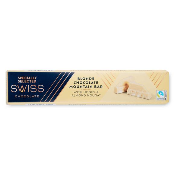 Specially Selected Swiss Blonde Chocolate Mountain Bar 100g