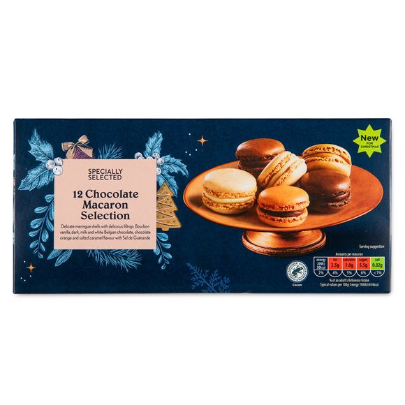 Specially Selected Chocolate Macaron Selection 132g/12 Pack