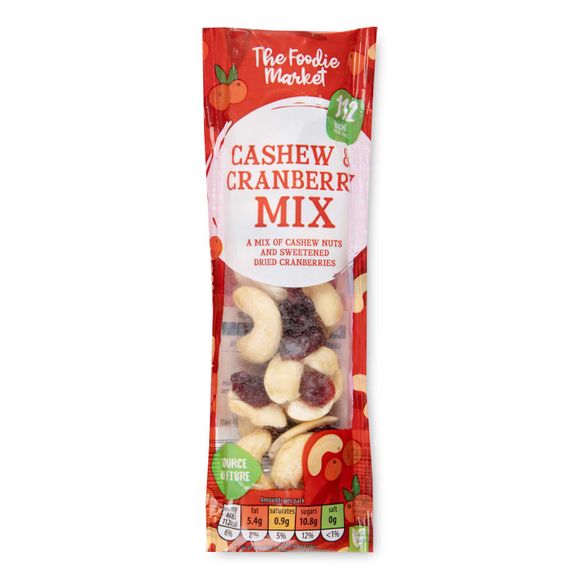 The Foodie Market Cashew & Cranberry Mix 25g