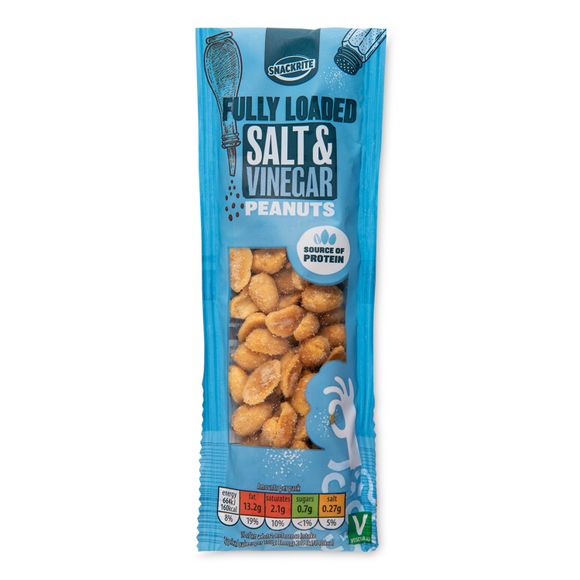 Snackrite Salt & Vinegar Roasted Peanuts 25g