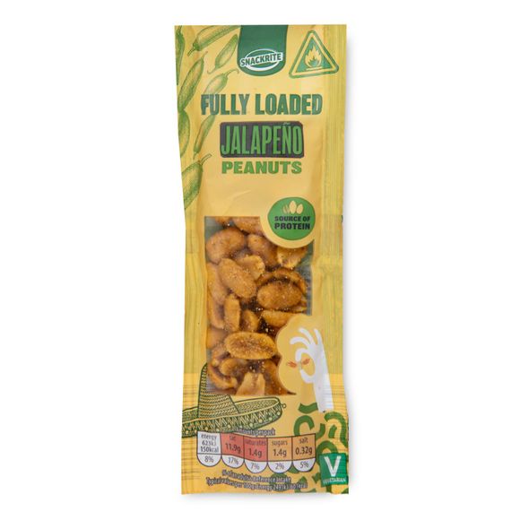 Snackrite Fully Loaded Jalapeño Roasted Peanuts 25g