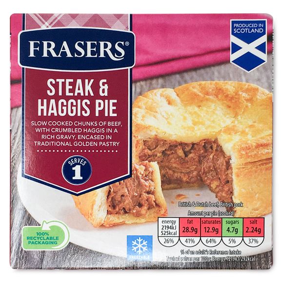 Frasers Steak & Haggis Pie 180g