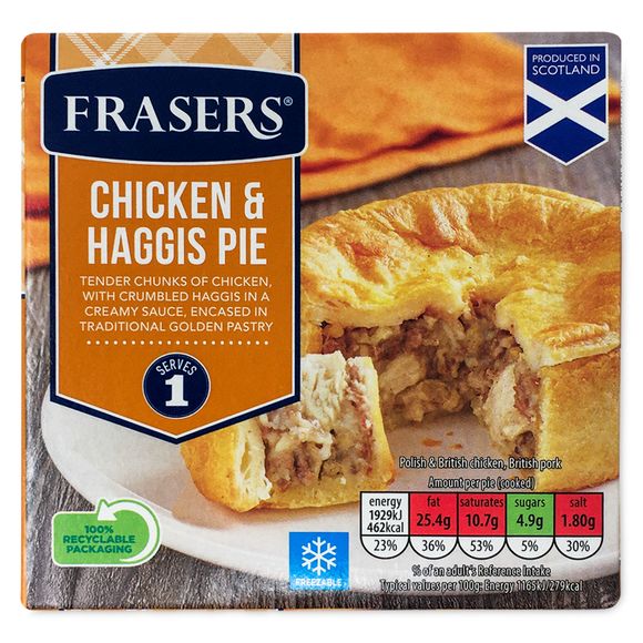 Frasers Chicken & Haggis Pie 180g