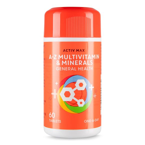 Activ Max A-Z Multivitamin & Minerals Food Supplement Tablets 60 Pack