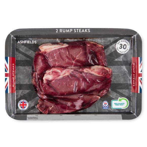 Ashfields 30 Day Matured Beef Rump Steaks 454g/2 Pack