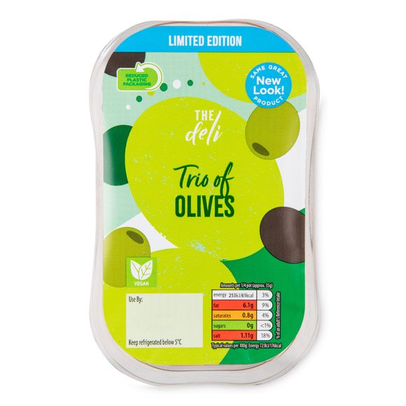 The Deli Trio Of Olives 140g