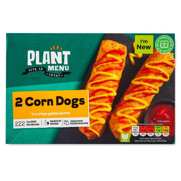 Plant Menu Corn Dogs 180g/2 Pack