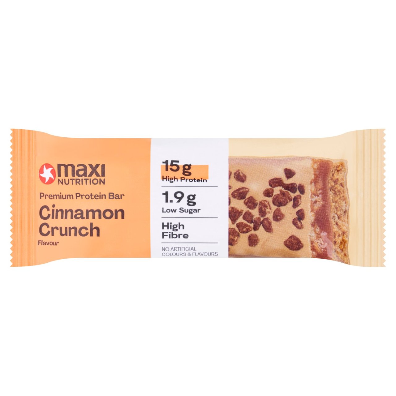 Maxi Nutrition Premium Cinnamon Crunch Flavour Protein Bar 45g