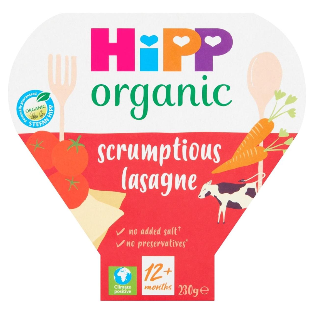 HiPP Organic Scrumptious Lasagne Toddler Tray Meal 12+ Months