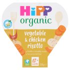 HiPP Organic Vegetable & Chicken Risotto Toddler Tray Meal 12+ Months 230g