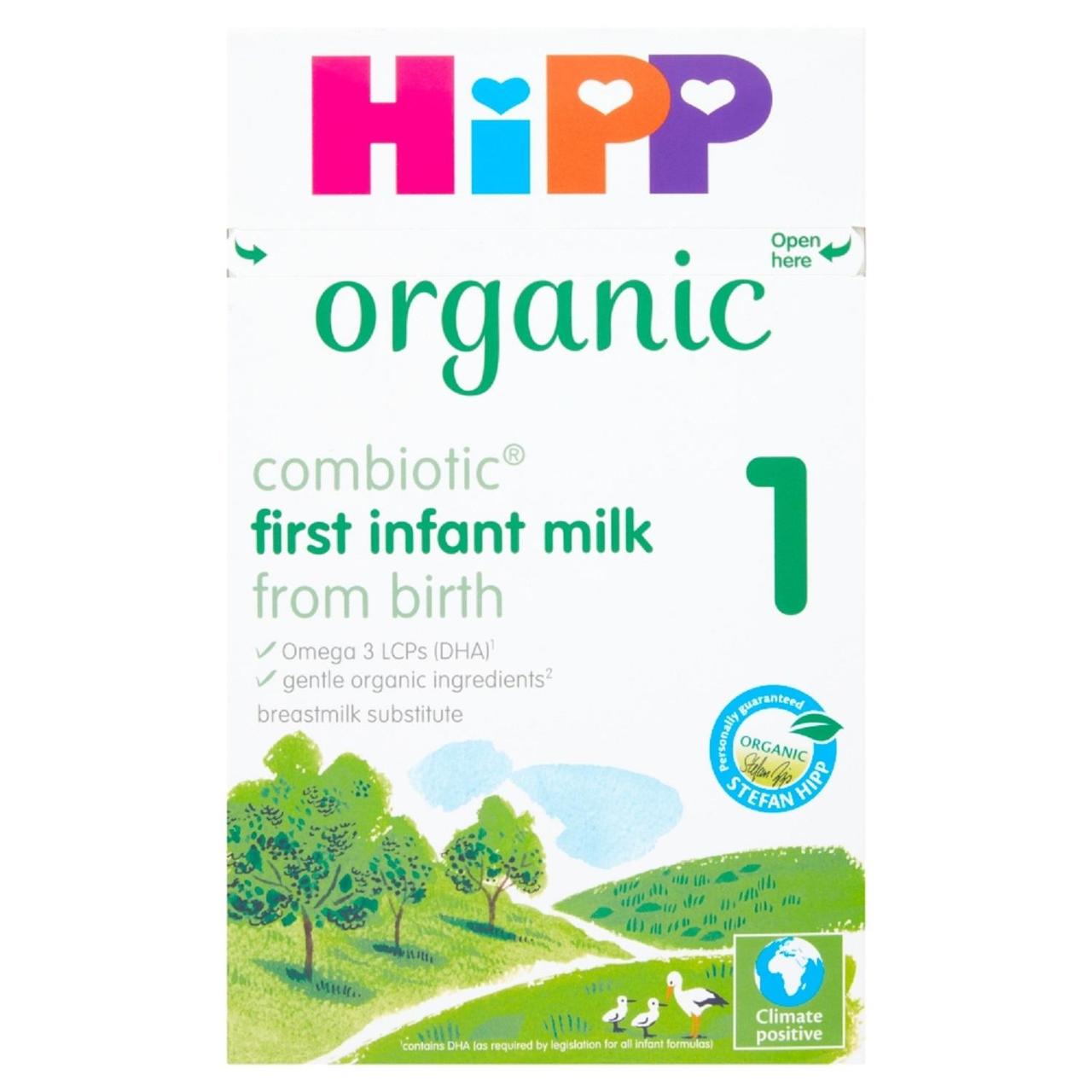 HiPP Organic 1 First Infant Baby Milk Powder Formula From Birth 