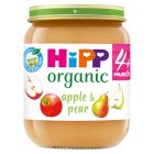 HiPP Organic Apple & Pear Baby Food Jar 4+Months 