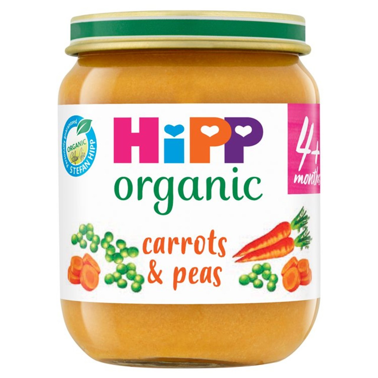 HiPP Organic Carrots & Peas Baby Food 4+ months