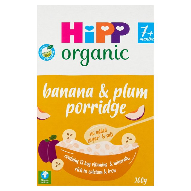 HiPP Organic Banana & Plum Porridge 7+ Months 200g